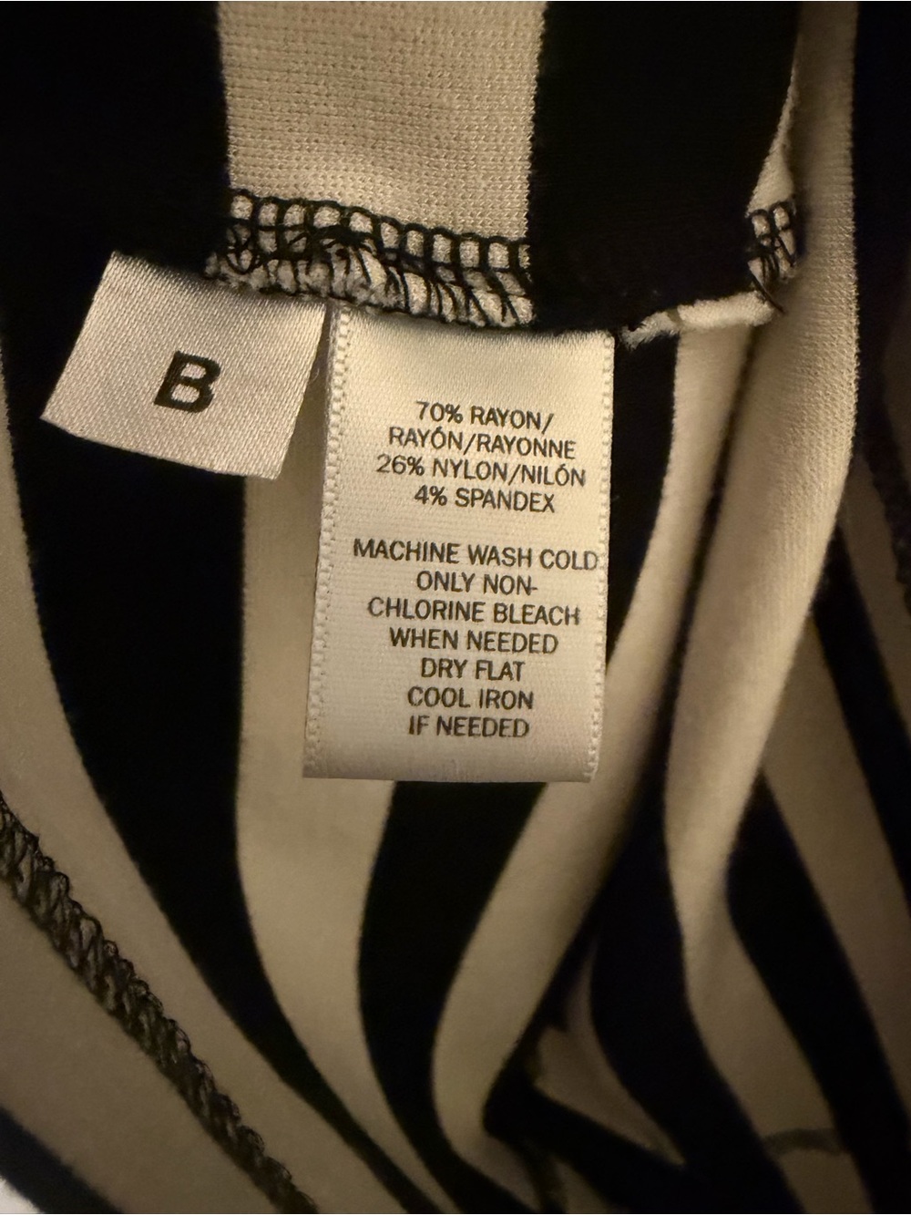 LOFT Black and White Stripe Sleeveless Dress. Size 4 - Picture 4 of 5